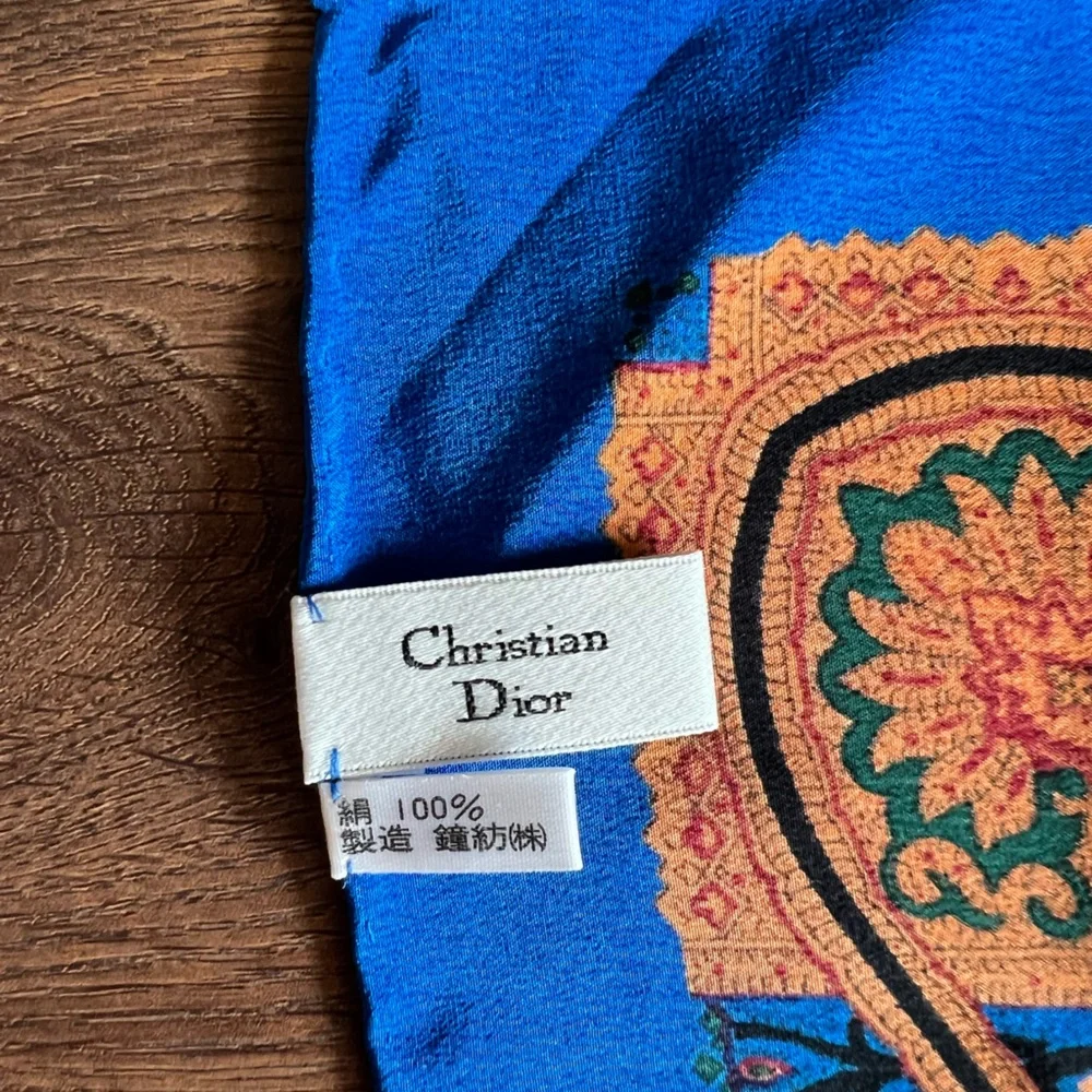 Christian Dior Silk Square Scarf